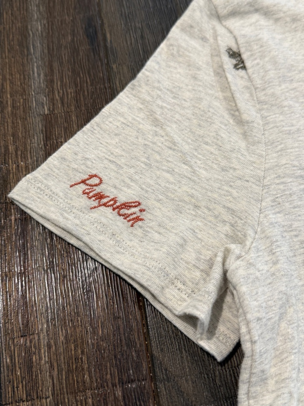 Lucky Brand Women’s Gray Fall Themed T-Shirt Short Sleeve Crew Neck Embroidered - Picture 11 of 16